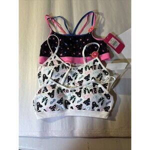 3 (Kohl's Brand) Girls Size L Seamless 2 Padded 1 Non-padded Bralettes NWT